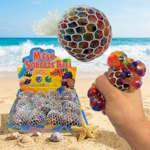 JRMS INDUSTRIES Colorful Mesh Squeeze <b>Ball</b> Hand Exercise Anti-<b>Stress</b> TPE Grape Fidget <b>Stress</b> Relief Toy for 2-4 Years - Product Image 6