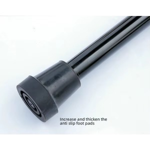 Aluminum Alloy <b>Foldable</b> Trekking Pole Rubber Adjustable Height Non-Slip Grip Cane <b>Walking</b> <b>Stick</b> Medical Crutches for Elderly - Product Image 5