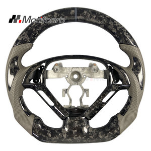Volant en fibre de carbone forgé sur mesure pour Infiniti 2007-2016 EX35 EX37 G35 G37 G35S G37S Q60 IPL Q60S, design de style racing - Product Image 1