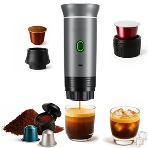 Cafetera Portátil Francesa de Cápsulas, Calentamiento Rápido, Sistema de Preparación Eléctrico con Alimentación USB/Batería para Acampar al Aire Libre, Hoteles y Hogares - Product Image 1