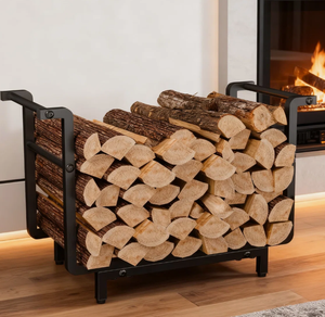 Accessorio Sostenibile per Riscaldamento Domestico, Porta Legna in Metallo, Rastrelliera per Legna <span class=keywords><strong>da</strong></span> Ardere in Ferro Massiccio Preassemblata per Clienti di Lusso - Product Image 3
