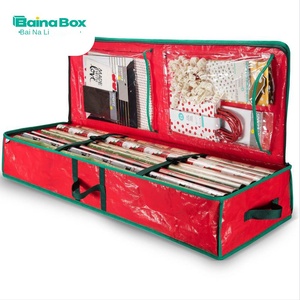 Borsa Portaoggetti Natalizia per Sotto il Letto in Tessuto Oxford a Forma <span class=keywords><strong>di</strong></span> Cubo Senza Installazione Moderna e Semplice per Conservare Regali - Product Image 2