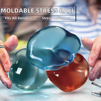 Jouet Balle Anti-Stress Moulable et Compressible, Jouet en Plastique Souple pour Enfants de 5 à 7 Ans et 14 Ans, Unisexe, Filles et Garçons, Populaire, Personnalisable