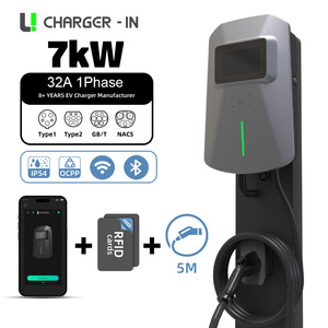 Station de recharge murale intelligente pour véhicules électriques OEM ODM 7kW 7kW 11kW 22kW AC monophasée triphasée Type 2 OCPP - Product Image 1