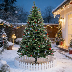 <span class=keywords><strong>Sapin</strong></span> de Noël artificiel en PE/PVC en forme de <span class=keywords><strong>sapin</strong></span>, directement de l'usine, avec base métallique pour la décoration - Product Image 3