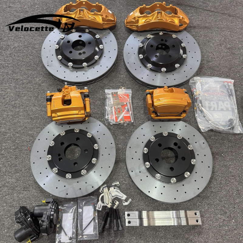 Custom Yellow 6 Piston Brake Calipers