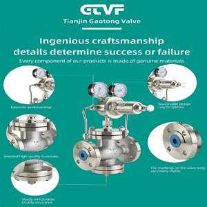 Regulator Gas Manual YK43X-16P Baja Anti Karat dengan Flens, <span class=keywords><strong>Pilot</strong></span> Piston Diafragma untuk Nitrogen/Udara Alami/Gas untuk Pengurangan Tekanan - Product Image 5