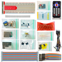 Kit de Inicio OKY1209, Paquete de Aprendizaje de Componentes Electrónicos Básicos para Principiantes, Proyectos de Bricolaje