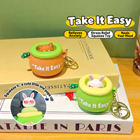 Porte-clés Pop-Up Animal Squishy Mignon en Forme de Souche d'Arbre, Jouet Anti-Stress à Presser avec Figurines de Dessins Animés pour Sacs et Sacs à Dos