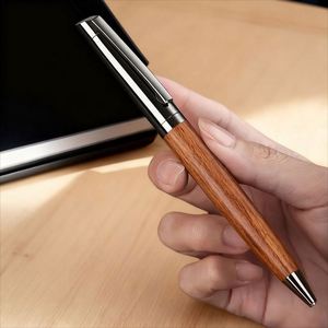 Hot-selling Eco-friendly Wooden Metal Ballpoint Pen Custom Logo Luxury Custom Brand Blue/Black/Red Ink <b>Gifts</b> for Corporate - Product Image 5