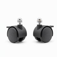Roulettes pivotantes en nylon PA pour meubles, vente en gros directe usine, diamètre 35 mm, capacité de charge 20 kg, durables, silencieuses, écologiques, modernes