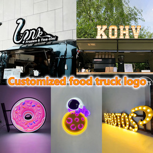 Letrero Luminoso LED 3D Personalizado para Exteriores, Letrero Plegable para Camiones <span class=keywords><strong>de</strong></span> Comida y Discotecas - Product Image 4