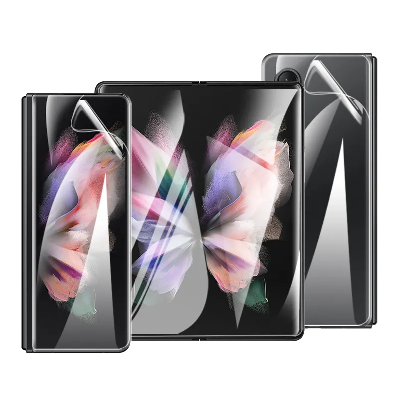 Samsung Galaxy Z için kat 3 4 5 özel logo cep telefonu hidrojel film TPU ekran koruyucu
