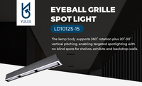 Spot encastré compact et étroit pour restaurant, buffet, mur, luminaire d'ambiance doux et symétrique