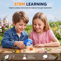 Inskam 392 Handheld Mini Digital Microscope Toy 500x for Kids Educational Plastic 2.4-inch Screen Easy to Use