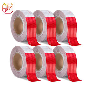 Rubans de sécurité à points, imperméables, autocollants, pour remorque, extérieur, ruban réfléchissant de précaution, ruban de signalisation pour véhicules, bateau - Product Image 1