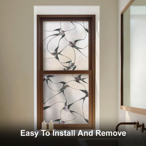 Autocollant de fenêtre Fancyfix, film de fenêtre en verre <span class=keywords><strong>d</strong></span>époli, adhésif statique, <span class=keywords><strong>d</strong></span>écoration de la maison, couverture de fenêtre pour la <span class=keywords><strong>d</strong></span>écoration de la pièce, bureau à domicile - Product Image 5