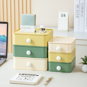 Phong Cách Bắc Âu Đứng Loại Lưu Trữ Ngăn Kéo Nhựa Máy Tính Để Bàn Đồ Lặt Vặt Tổ Chức Cho Văn Phòng Nhà Trường Tiêm Cho Đồ Trang Sức - Product Image 5