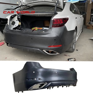Carbon Material <b>Car</b> Rear Bumper for 2013-2017 New 2020 Type Body Kit Fit ES240 ES350 Tow <b>Hook</b> Exterior Modify Part - Product Image 3