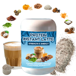 Oem Eiwitrijke Koffie Op Basis Van Proteïne En Superfoods Poeder Kokosmelk Adaptogenen Champignon Oploskoffie Latte Drink - Product Image 1