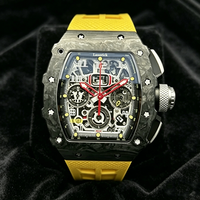 Nouvelle Montre Mécanique Automatique Homme Modèle 2026, 22mm, Aiguilles Lumineuses, Étanche, Tendance, Luxe, Bracelet Silicone pour Hommes
