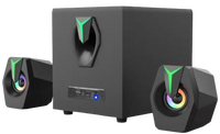 Haut-parleurs de jeu RGB Matériel en verre coloré Haut-parleur de jeu PC pour Noël