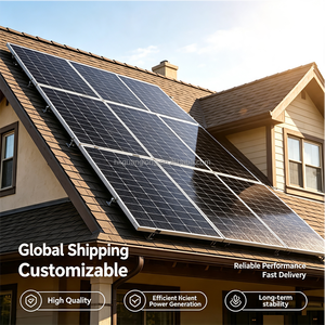 Panneau solaire monocristallin en silicium, haute efficacité 23%, cellule solaire de type N à demi-cellules, panneau solaire personnalisé - Product Image 2