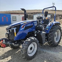 Traktor Roda Lovol M804-2X Bekas Berkualitas Tinggi Penggerak Empat Roda 80HP Mesin Diesel 4 Silinder Mini Traktor