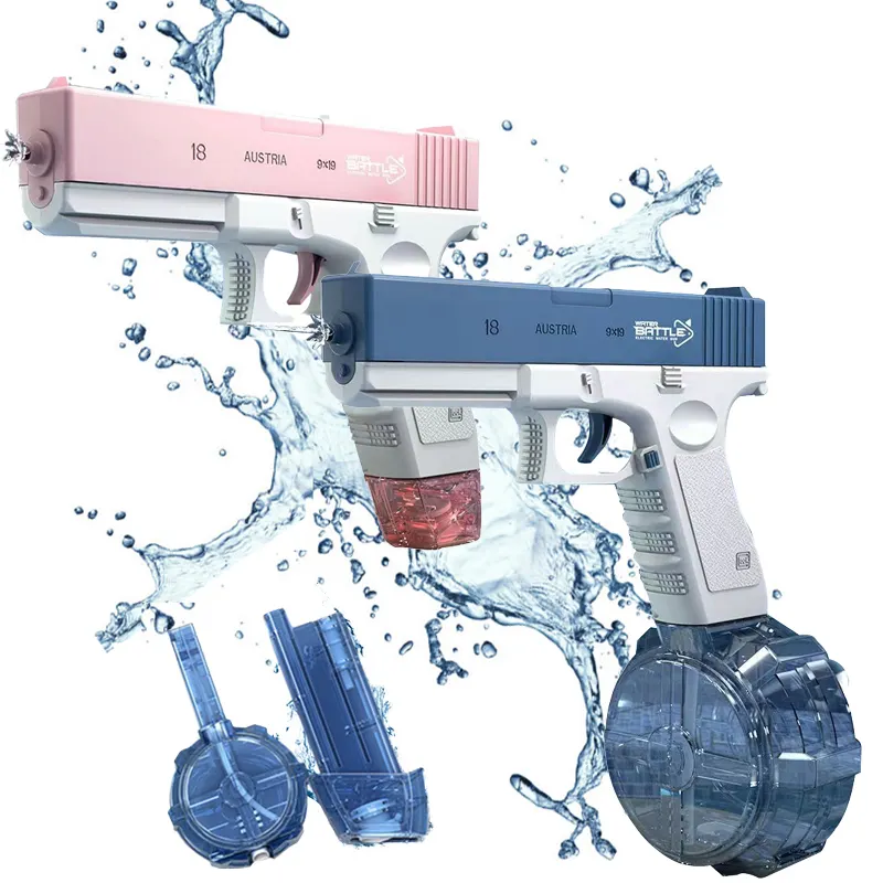 새로운 전기 물총 자동 분출 버전 물총 고용량 최강 워터 블래스터 여름 총 장난감