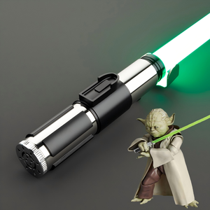 Sabre laser de combat robuste avec poignée métallique et changement de couleur infini, inspiré du Maître Yoda, jouet lumineux pour les vendeurs e-commerce - Product Image 2