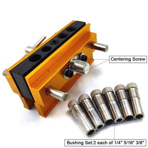 סגסוגת אלומיניום תעשייתית מסגסוגת אלומיניום עצמית מרכזי doweling Jig עבודה כלי עבודה צעד תרגיל מדריך תוכים ערכת oem להתאמה אישית - Product Image 3