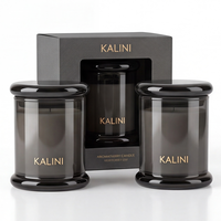 Pot à bougie en verre mat de luxe de 3 oz avec boîte, idéal pour le remplissage de cire parfumée, emballage cadeau, décoration intérieure – Fournisseur direct usine