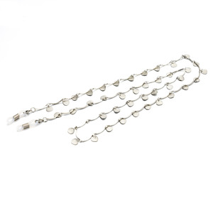 Venta al por mayor de anteojos con forma de concha de aleación de cobre y metal, joyería de plata para <span class=keywords><strong>gafas</strong></span> de lectura, <span class=keywords><strong>cadena</strong></span>, accesorio para <span class=keywords><strong>gafas</strong></span> de sol, cuerda - Product Image 2