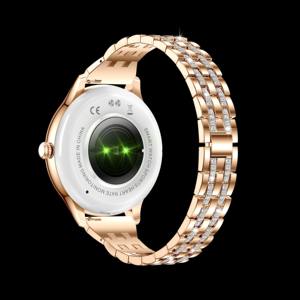 Drioshipping Montre avec Diamant 1.27 pouces BT Call IP67 Étanche Santé des Femmes Fréquence Cardiaque Pression Artérielle Reloj Smartwatch - Product Image 5