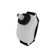 Bouteille d'eau de sport mains libres portable, bouteille de poignet en silicone translucide réglable pour la course à pied, le cyclisme et le fitness en plein air