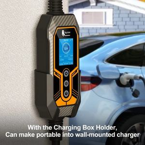 Feyree Nouveau support de chargeur de véhicule électrique portable avec connecteurs Type 1 GBT NACS 7/11KW Sortie monophasée/triphasée 85V-264V/380V20% - Product Image 2