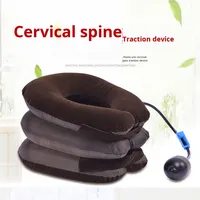 Dispositif de traction cervicale manuel gonflable en PVC semi-velours, source fabricant OEM, classe I, pour correction et étirement du cou