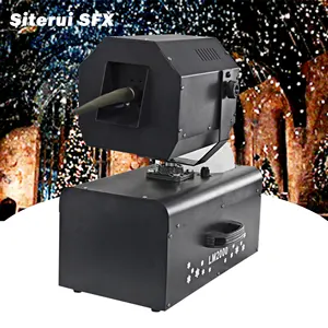 SITERUI SFX bon marché et bon effet fabricant de neige noir 2000W secouant la machine à neige pour l'activité de jeu en plein air et la soirée