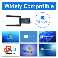 Chip de tarjeta de red WiFi: MTK7623 Adaptador WiFi5 Adaptador WiFi de 600Mbps USB 3,0 Dongle WiFi de doble banda
