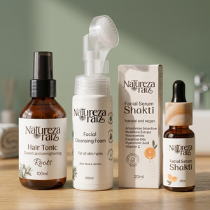 Tónico Capilar y Equilibrio para el Cuero Cabelludo y la Piel, Espuma Limpiadora Facial y Suero Facial - Product Image 3