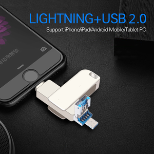 ไดรฟ์ปากกาแบบหมุน OTG,แฟลชไดรฟ์ USB 2.0 3.0สำหรับ <span class=keywords><strong>iPhone</strong></span>/IOS/Android/PC 128GB 64GB 32GB 16GB Pendrive 3 In 1พร้อมโลโก้ออกแบบได้เอง - Product Image 6