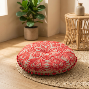 Indio fabricación ronda zafu cojín de meditación con etiqueta privada - Product Image 3