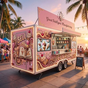 Camion-restaurant de barbecue, remorque fermée compacte, voiture de restauration mobile, chariot à hot-dogs en acier, pour la vente de nourriture en ligne au Canada - Product Image 3