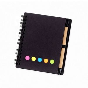 Bloc de Notas de Papel Kraft con Logotipo Personalizado, Bloc de Notas Adhesivas, Organizador, Cuaderno Espiral con Bolígrafo - Product Image 3