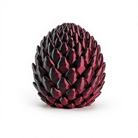 Ensemble d'œufs de dragon en cristal de glace, jouet fantastique, thème science-fiction, plastique, imprimé en 3D, créatif, jouet pour enfants, ornement, cadeau unisexe