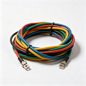 Ensemble de câblage de masse multicolore avec faisceau de câblage à âme en cuivre isolé et bornes annulaires - Product Image 1
