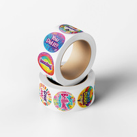 Étiquettes autocollantes personnalisées pour récompenses scolaires pour enfants - Papier adhésif pour loisirs créatifs et bougies - Commande minimum de 100 pièces