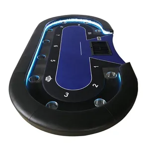 Kế Nội Thất Chuyên Nghiệp 10 Chỗ Ngồi Poker Bảng 94 Inch Chơi Game Hiện Đại Bảng Casino Chất Lượng Tùy Chỉnh Lưu Trữ Cho - Product Image 5