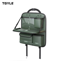 Organisateur de siège arrière de voiture pliable, table à manger portable avec porte-gobelet et plateau pour aliments pour le rangement intérieur du véhicule
