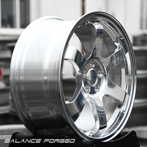 Jantes en alliage forgées sur mesure Srim, monobloc, couleur chrome blanc, 6 branches, pour Rays Te37 VW Golf Toyota <span class=keywords><strong>Aygo</strong></span> Skoda Octavia - Product Image 3